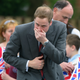 Prince William of the UK, displaying bad sneezing form.